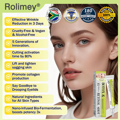 🇿🇦Made and shipped from South Africa 💥Rolimey® Botox & Vita-A Retinol Shot Wrinkle-Lift Tightening cream - Last Day Promotion 70% OFF