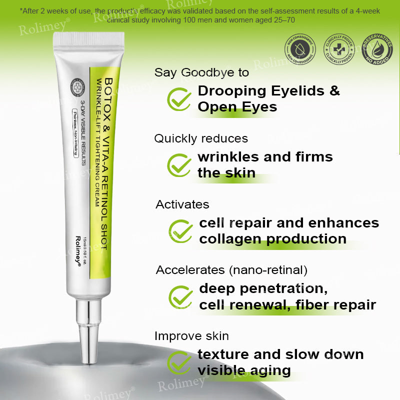 🇿🇦Made and shipped from South Africa 💥Rolimey® Botox & Vita-A Retinol Shot Wrinkle-Lift Tightening cream - Last Day Promotion 70% OFF