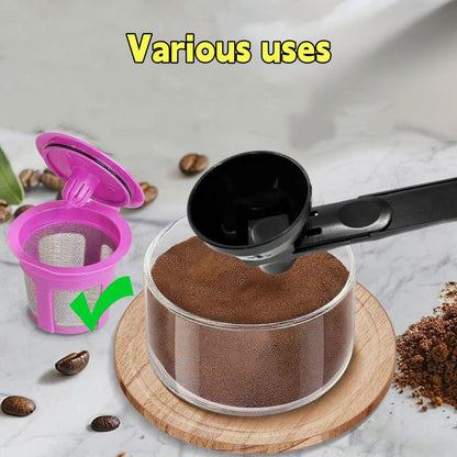 🥄Protein Powder Sliding Spoon,High Quality Funnel ,Coffee Milk Smoothie Chocolate Powder Kitchen Utensils